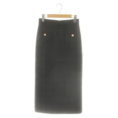 グリーンレーベルリラクシング ユナイテッドアローズ green label relaxing チェック柄タイトスカート ロング 38 ブラック ネイビー ベージュ /DO ■OS