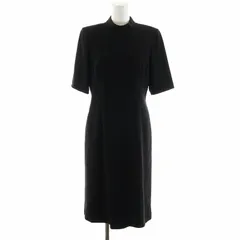 クロエ CHLOE FORMAL ワンピース 半袖 ミモレ ロング スタンドカラー 9 M 黒 ブラック /DK ■PNのサムネイル