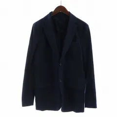 アルマーニエクスチェンジ A/X ARMANI EXCHANGE  テーラードジャケット ブレザー 背抜き 長袖 センターベント シングル ロゴ 34 S 紺 ネイビー ■GY18 /MQのサムネイル