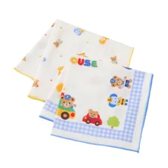 新品 [ミキハウス] ガーゼハンカチセット ハンカチ ガーゼタオル 2枚組 綿100％ 日本製 35×35cm 沐浴 出産準備 男の子 女の子 ベビー キッズ 赤ちゃん ベビー服 出産祝い ギフト 46-8428-143