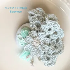 S17 ハンドメイド くるみボタン ブローチ コサージュ タティングレース かぎ針編み レース編み