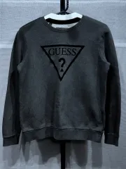 +送料無料※メルカリshop取引では対象外)+GUESS ゲス トライアングル ロゴ スウェット XS(S)