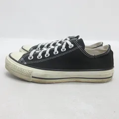 H■日本製【US5cm】コンバース/CONVERSE ALL STAR キャンバススニーカーLOW 24cm程度/黒/LADIES■38【中古】