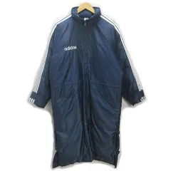 H■90s■アディダス/adidas 収納フード付き ダウンコート ベンチコート【M】紺/MENS■6【中古】