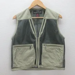 Q■モンベル/MONT-BELL メッシュトレッキングベスト Women’s■カーキ【レディースM】LADIES/24【中古】