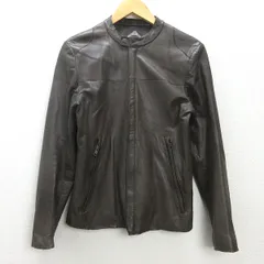 G■アンドエー/AND A シングルレザージャケット/2892001【44】茶/men's/106【中古】■のサムネイル