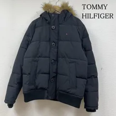 トミーヒルフィガー 中綿 ジャケット アウトドア ジップアップ ブルゾン フード付き ファー付き フラッグ刺繍 メンズ M ISItems【USED】【古着】【中古】50146507