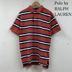 ポロバイラルフローレン 半袖 ポロシャツ ポニーロゴ 刺繍 ワンポイント ハーフボタン ボーダー柄 USA製 米国製 メンズ M ISItems【USED】【古着】【中古】50146562