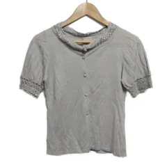 Sybilla(シビラ) カーディガン サイズM レディース - ライトグレー 半袖/レース