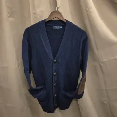 POLO RALPH LAUREN ポロラルフローレン エルボパッチ カーディガン S