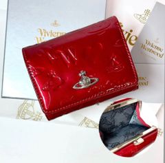 新作内側に柄付き】Vivienne Westwood 3つ折り財布 エナメル - メルカリ