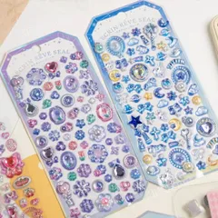 【4枚セット】大流行 話題 ぷくぷくシール 可愛いシール スマホケース飾り 4種類 ご褒美シール 立体シール 装飾用 DIY用 3Dシール 手帳 ス