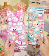 大流行 ぷくぷくシール ボンボンドロップシール セット 可愛いシール 4種類 プチドロップ 立体シール ボンドロップ 装飾用 DIY用 3Dシール 