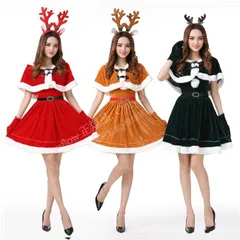 クリスマスギフトクリスマス衣装サンタ トナカイ 動物 コスプレ クリスマス 5点セット サンタクロース サンタサンタコス サンタコスチューム レディース 可愛い CCSDP1110P126