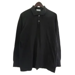 コムデギャルソンオム COMME des GARCONS HOMME ポロシャツ コットン 長袖 ブラック 黒 のサムネイル