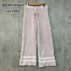 gelato pique ジェラートピケ モコモコ ふわふわ ロングパンツ PWNP205076 PNK F ルームウェア パジャマ 部屋着 ゆったり 締め付けなし リラックスウェア ウエスト紐 ★ ◇■