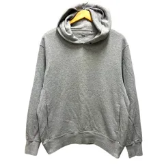 ユニクロ UNIQLO パーカー フーディー コットン 無地 長袖 L グレー