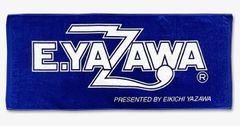 야자와 나가요시 EIKICHI YAZAWA 상품 수건 페이스 타올 로고 블루/화이트