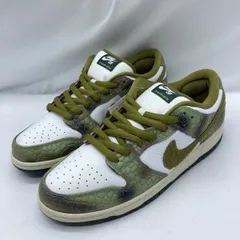 【中古】Alexis Sablone×NIKE SB DUNK LOW PRO White and Pacific Moss サイズ30cm HJ3386-300  ナイキ ダンク ホワイト カーキ[19]