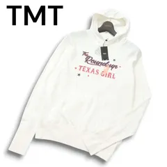 【新品 未使用】 TMT ティーエムティー TSW-F1701 通年 テキサス ガール★ ガーゼミニ裏毛 プル パーカー Sz.L メンズ 白のサムネイル