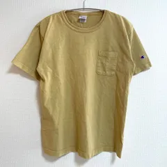 Champion チャンピオン T1011 ポケットTシャツ M ベージュ HEAVY WEIGHT USA製 アメリカ製 ヘビーウェイト 定番 古着