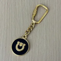 ▪️Ferragamo フェラガモ キーホルダー ガンチーニ ブラック×ゴールド キーリング チャーム