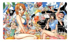【新品未開封】プレイマット　ナミ　ロビン　麦わらの一味　扉絵　ONEPIECEカードゲーム　ワンピカード　ワンピース　海外プレマ　同人プレマ