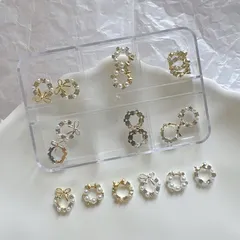 【新着商品】(JA028) ネイルアート合金アクセサリーキット クリスマスリース ネイルアート装飾パーツ ANGEL NAIL