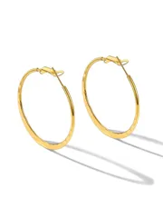 【数量限定】シンプル 小さめ ループピアス 両耳 輪っかピアス 錆びない 金属アレルギー対応 軽い レディース カジュアル サージカルステンレス アクセサリー フープピアス 女性 PROSTEEL 槌目加工