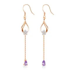 【数量限定】シルバー 金属アレルギー対応 桜 可愛い ロング ピアス ピアス ピアス 女性 ピアス 花 ピアス 揺れる プレゼント フック 記念日 誕生石 誕生日 結婚式 人気 祝日 レディース ジュエリー