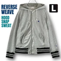 90sモデル復刻★チャンピオン リバースウィーブ★フルスナップパーカー★リブライン★Champion Reverse Weave★10ozスウェットパーカー★メンズL   #2511N025