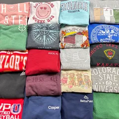 ラスト1つ‼️【即戦力20枚】US古着 スウェット トレーナー パーカー まとめ売り ブランドMIX カラフル 大量仕入れ カレッジ 企業  転売可 アソート 福袋【7028ST】