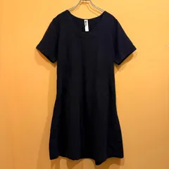 MHL.  半袖ワンピース ダークネイビー 麻 コットン サイズ1 【送料込み】のサムネイル