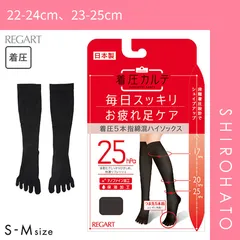 【メール便】【SHIROHATO公式】【正規品・新品】着圧カルテ 5本指ハイソックス 靴下 綿混 着圧 保湿 制菌 日本製(22-24cm、23-25cm)