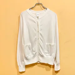 Spick&Span スピック＆スパン  ICECOTTON アイスコットン クルーネックカーディガン ホワイト【送料込み】