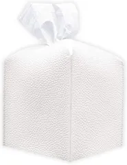 HAPPY SUGAR ティッシュケース おしゃれ ティッシュカバー ハーフサイズ 半分サイズ コンパクト 北欧 インテリア 車 ペーパータオル (ホワイト,  ハーフサイズ)