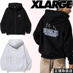 XLARGE エクストララージ BACKSIDE OG ZIP UP HOODED SWEATSHIRT 101254012009 公式 正規品 新品 送料無料