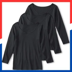 【在庫処分】ベーシック セット GM00463レディース 8分袖インナー 肌にやさしい綿100% BASIC 3枚組 長袖インナー [グンゼ]