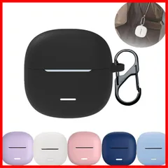 Redmi Buds 6 lite イヤホンケース【2025新型-紛失防止フック付き】シリコン素材 FOR キズ防止 落下防止 紛失防止 耐衝撃 全面保護 防水 防塵 軽量 ワイヤレスイヤホン ケース (黒)