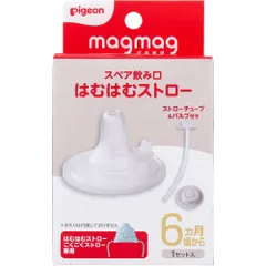 【3セット】ピジョン magmag(マグマグ) 成長実感 スペア飲み口 はむはむストロー 1セット