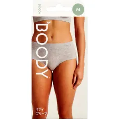 【3セット】BOODY ミディ ブリーフ ライトグレー Mサイズ 1枚入