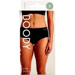 【3セット】BOODY ミディ ブリーフ ブラック Sサイズ 1枚入