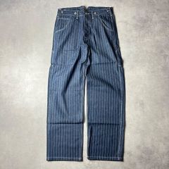 ✓新品 ウォバッシュ デニム アメカジ パンツ ヒッコリー ストライプ M