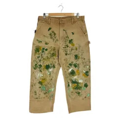 カーハート Carhartt 90S~00S USA製 ペイント加工 Loose Original Fit ダブルニー ペインターパンツ メンズ  36×34