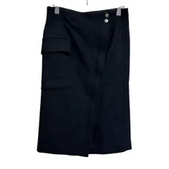 Z1542 【美品】 MACPHEE マカフィー タイトスカート　巻きスカート　ブラック　レディース　サイズ３２