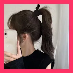 【スタッフおすすめ！】Fuyunohi ヘアゴム 黒 跡がつかない ヘアゴム 6本セット 髪留め 髪の毛 ゴム 髪ゴム 韓国風 簡約 高弾性 ポニーテールゴム 太め 髪ゴム おしゃれ ヘアゴム 大人 上品 日常 通勤 通学 運動用 男女兼用