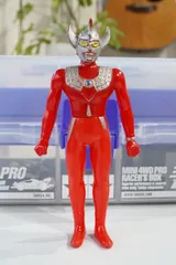 BANDAI 1983 タロウセブン ソフビ　ウルトラマンタロウ×ウルトラセブン合体仕様／腰差し込み構造／足裏名入り／円谷プロ JAPAN刻印／昭和ウルトラマンシリーズ