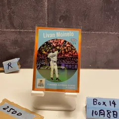 2024 Topps Livan Moinelo 19/25 Fukuoka SoftBank Hawks Orange Refractor Parallel カード