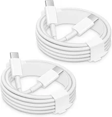 2025最新型 【2本セット】 USB C/Type C to Type C ケーブル 【2m+2m PD対応 100W急速充電】 iPhone17、iPhone16、Galaxy、Sony、Pixel等Type-c機種対応