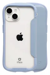 iFace Reflection iPhone 15/14/13 ケース 手帳型 クリアケース (ペールブルー)【 アイフェイス スマホケース 耐衝撃 iphone15 iphone14 iphone13 手帳 ダイアリーケース カード収納  [ペールブルー]